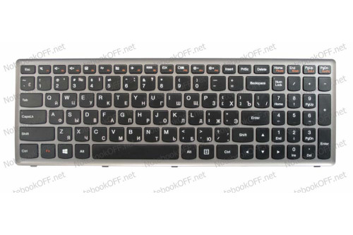 Клавиатура для ноутбука Lenovo P500, Z500 silver frame фото №1